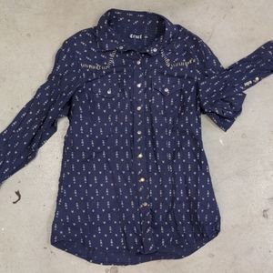 Cruel Girl Western Button Down